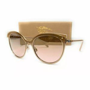 🔥NEW Burberry Women's Beige Cat Eye Sunglasses!